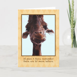 Cartão Cute Giraffe Greeting Card