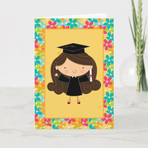 Cartão Cute Graduation Gift Greeting Card For Girls