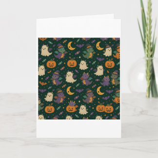 Cartão Cute Halloween Costume Dragons Card