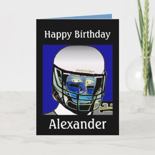 Cartão Cute Kids Football Personalized Birthday Card