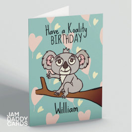 Cartão Cute Koala Birthday
