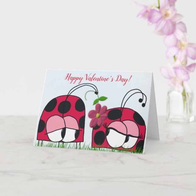 Cartão Cute Ladybug Amanhã Seu Novo Amor (Orquídea)