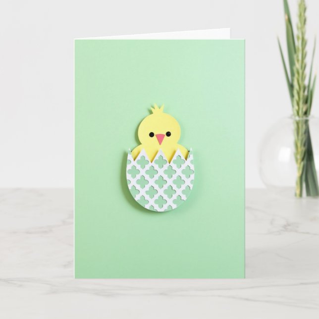 Cartão Cute Little Bird Hatchling Card (Frente)