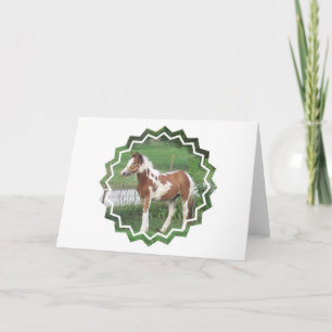 Cartão Cute Paint Pony Greeting Card