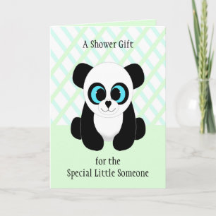 Cartão Cute Panda Bear Baby Shower Card