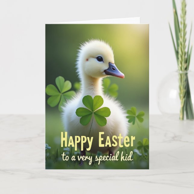 Cartão Cute Spring Hatchling Photo Card (Frente)