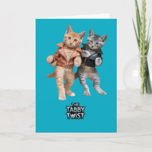 Cartão Cute Tabby Twist