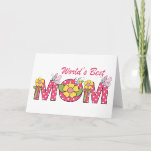 Cartão CUTE World's Best Mom!