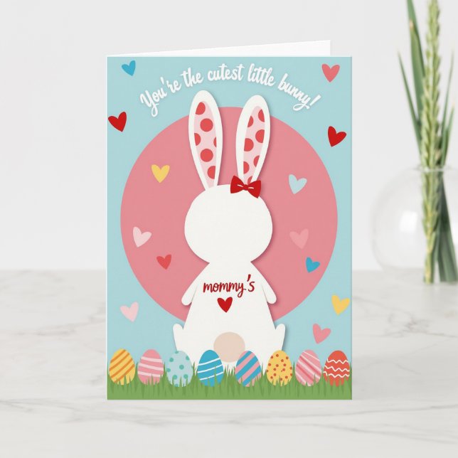 Cartão Cutest Bunny Ever Greeting Card (Frente)