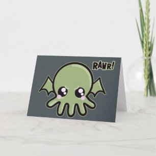 Cartão Cutie Baby Cthulhu