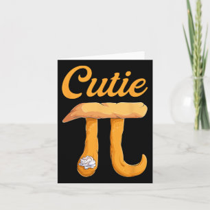 Cartão Cutie Pie Day Vintage Retro Math Lover Shirts