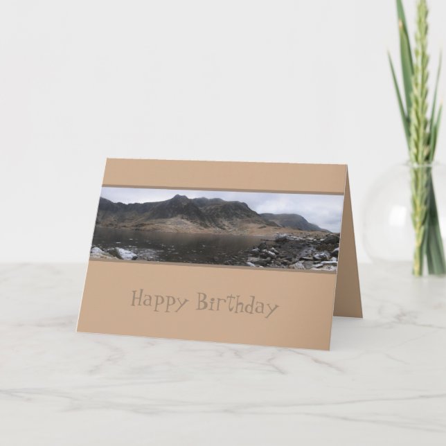 Cartão Cwm Idwal Walk, Snowdonia, País de Gales (Frente)