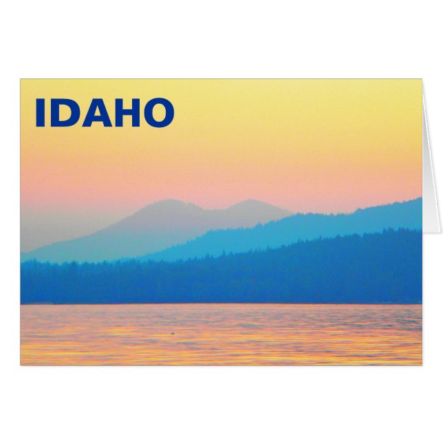 Cartão Cyan e Salmon Sunset (Frente Horizontal)