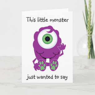 Cartão Cyclops Monster