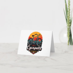 Cartão Cycopath: Bike Energetica e Gráfico do pôr do sol
