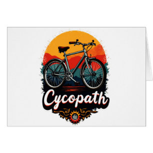 Cartão Cycopath: Bike Energetica e Gráfico do pôr do sol