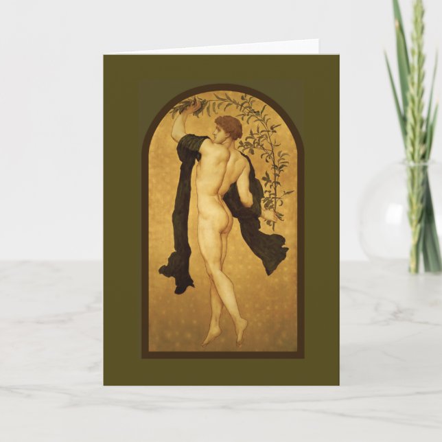 Cartão Cymbalists by Lord Frederic Leighton Fine Art Gay (Frente)