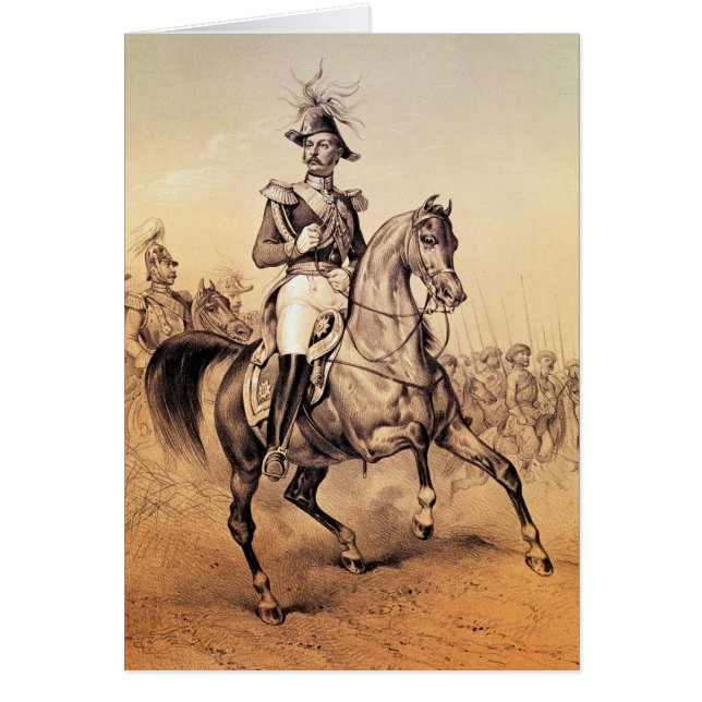 Cartão Czar de Alexander II de Rússia (Frente)