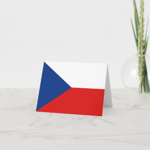 Cartão Czechia Flag Notecard