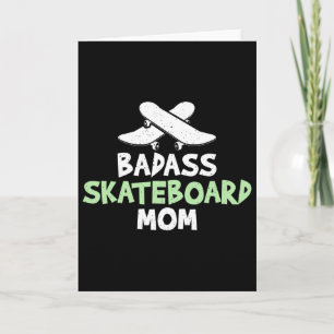 Cartão D Mãe de Skate Skating Skateboarder