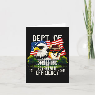 Cartão D.o.g. e Trump de Eficiência do Departamento do Go