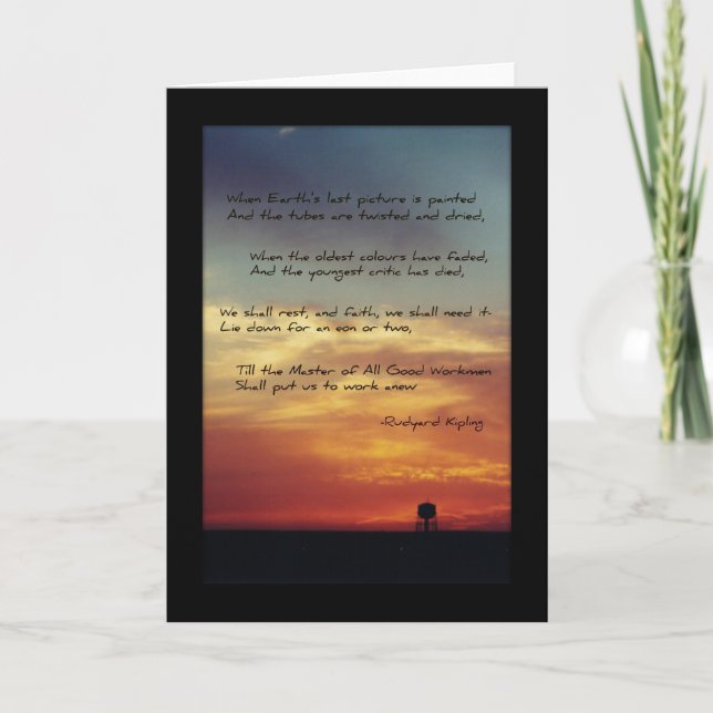 Cartão Da "A última imagem terra " (Frente)