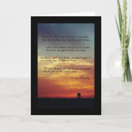 Cartão Da "A última imagem terra "