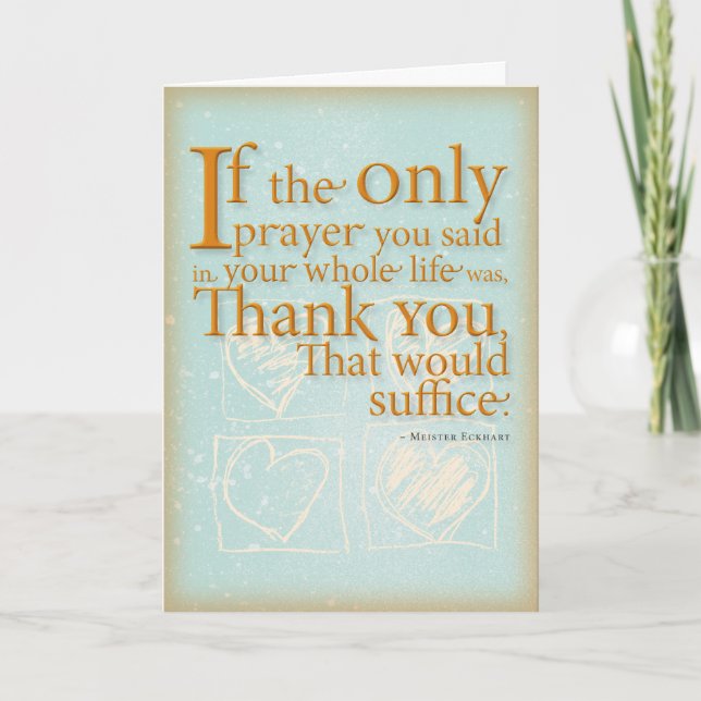 Cartão da acção de graças (Frente)