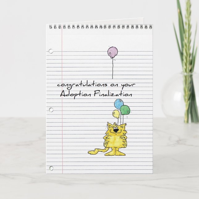 cartão da adopção (Frente)