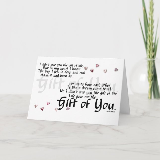 cartão da adopção (Frente)