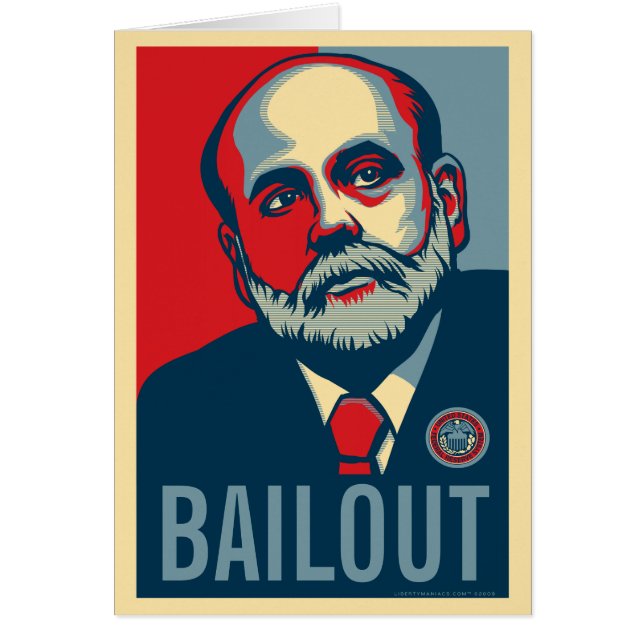 Cartão da ajuda de Ben Bernanke (Frente)