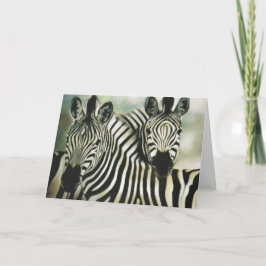 Cartão Da "amigos zebra "