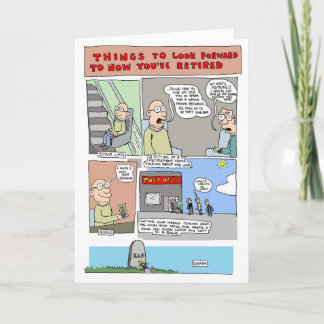 Cartão da aposentadoria por Sam Backhouse