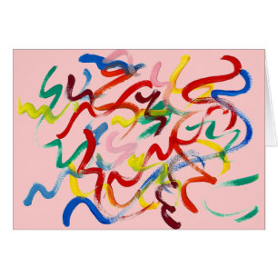 Cartão da arte abstracta