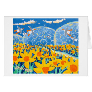 Cartão da arte: Azul do Daffodil, projeto de Eden