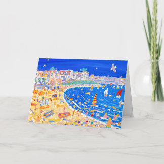 Cartão da arte: Café da praia de Gylly.