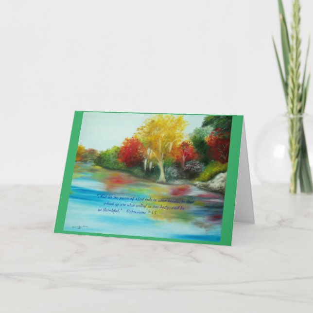 Cartão da arte da acção de graças (Frente)