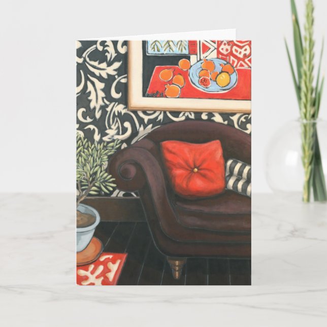 Cartão da arte da "espreguiçadeira" (Frente)