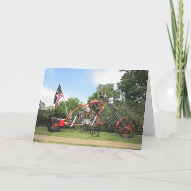 Cartão da arte da motocicleta (Frente)