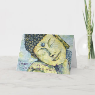 Cartão da arte de Buddha das citações do zen