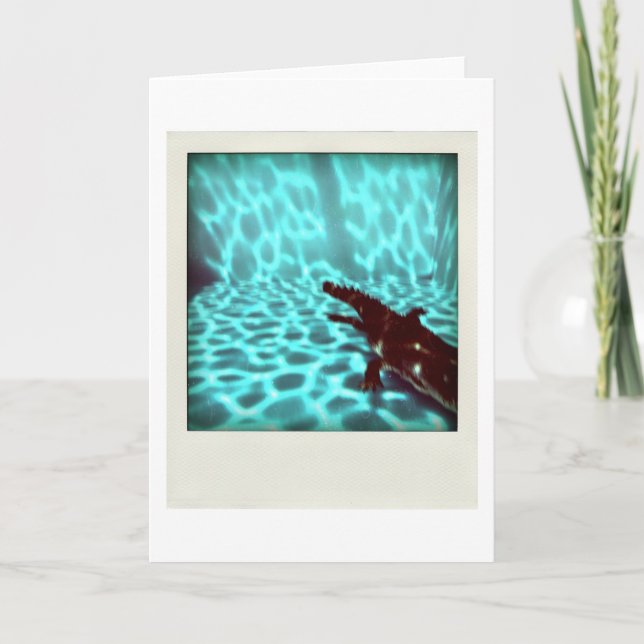 Cartão da arte de computador do flou 3d da piscina (Frente)