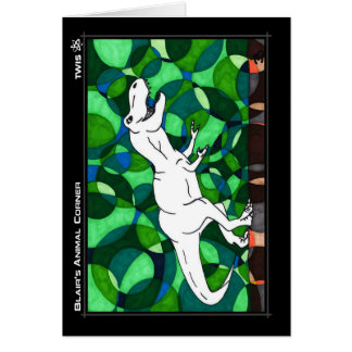 Cartão da arte de TWIS: O canto animal T Rex de