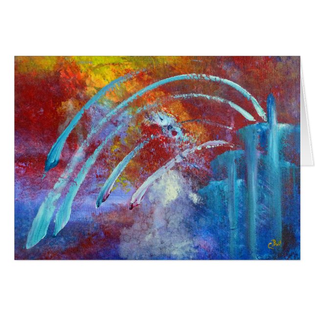 Cartão da arte dos "Snowbirds" (Frente horizontal)