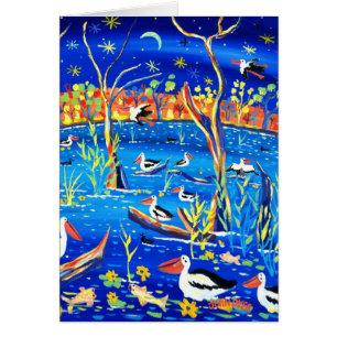 Cartão da arte: Estação de Banrock, capoeira do