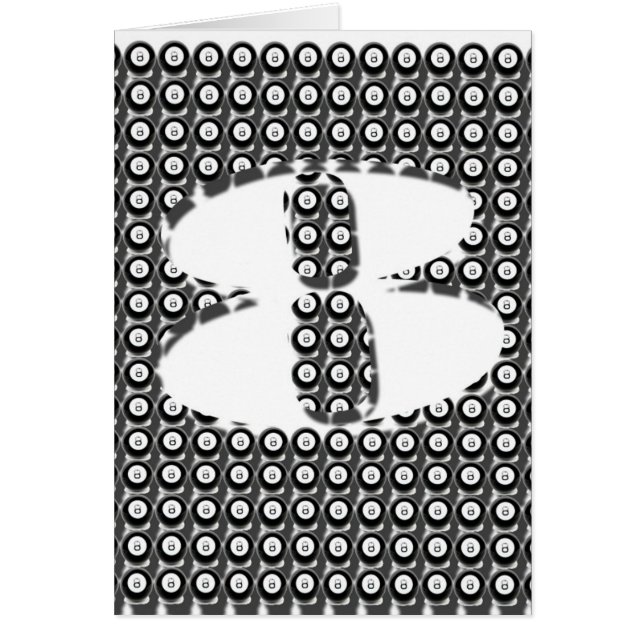 cartão da arte gráfica de 8 bolas (VAZIO) (Frente)