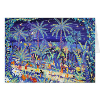 Cartão da arte: Incandescendo com cor, jardim da