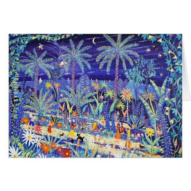 Cartão da arte: Incandescendo com cor, jardim da (Frente Horizontal)
