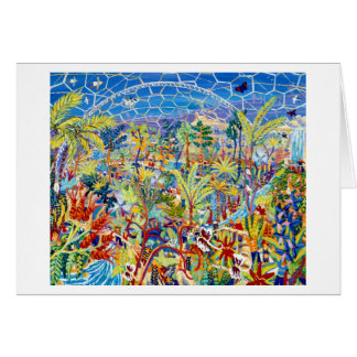 Cartão da arte: Jardim do Éden. O projeto de Eden,