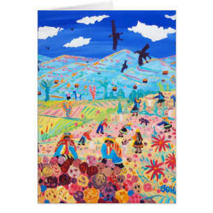 Cartão da arte: Máquinas desbastadoras andinas da