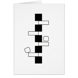 Cartão da arte moderna do "equilíbrio" (5" x 7")